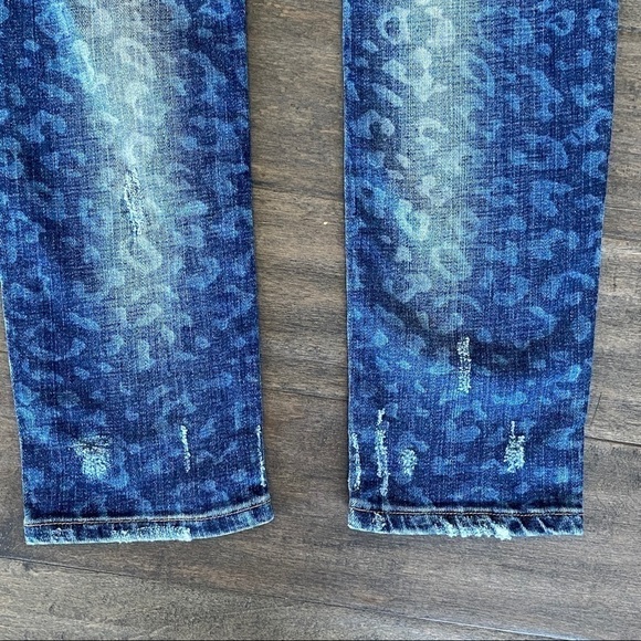 PIERRE BALMAIN Leopard Print Skinny Distress Jeans - Picture 8 of 16